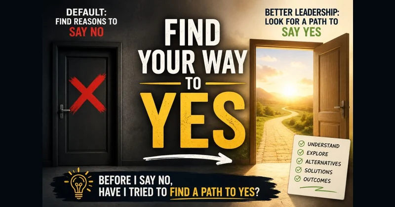 "Find your way to yes."
