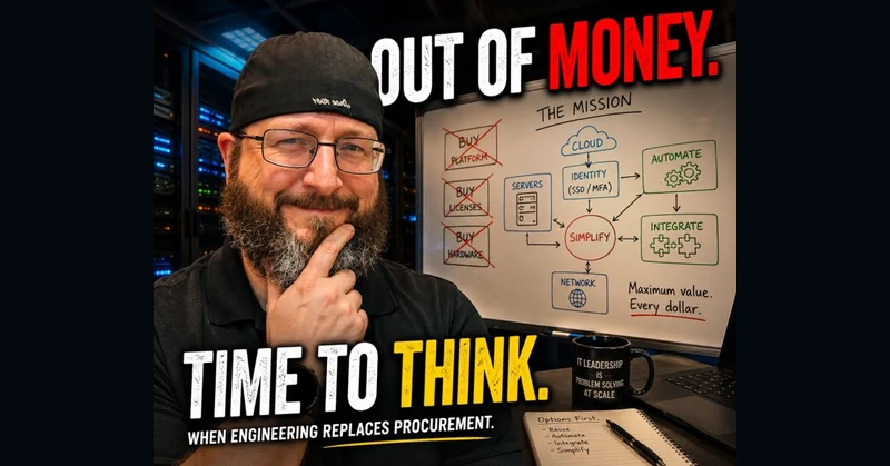“We are out of money. Now we need to think.”