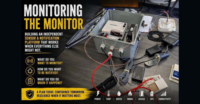 Your monitoring system should not depend on the environment it is monitoring.